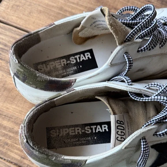 Golden Goose White and Black Men's Shoes - Picture 5 of 6